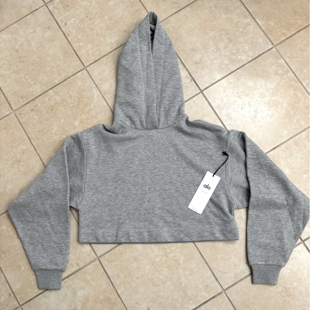 ALO Yoga cropped hooded sweatshirt